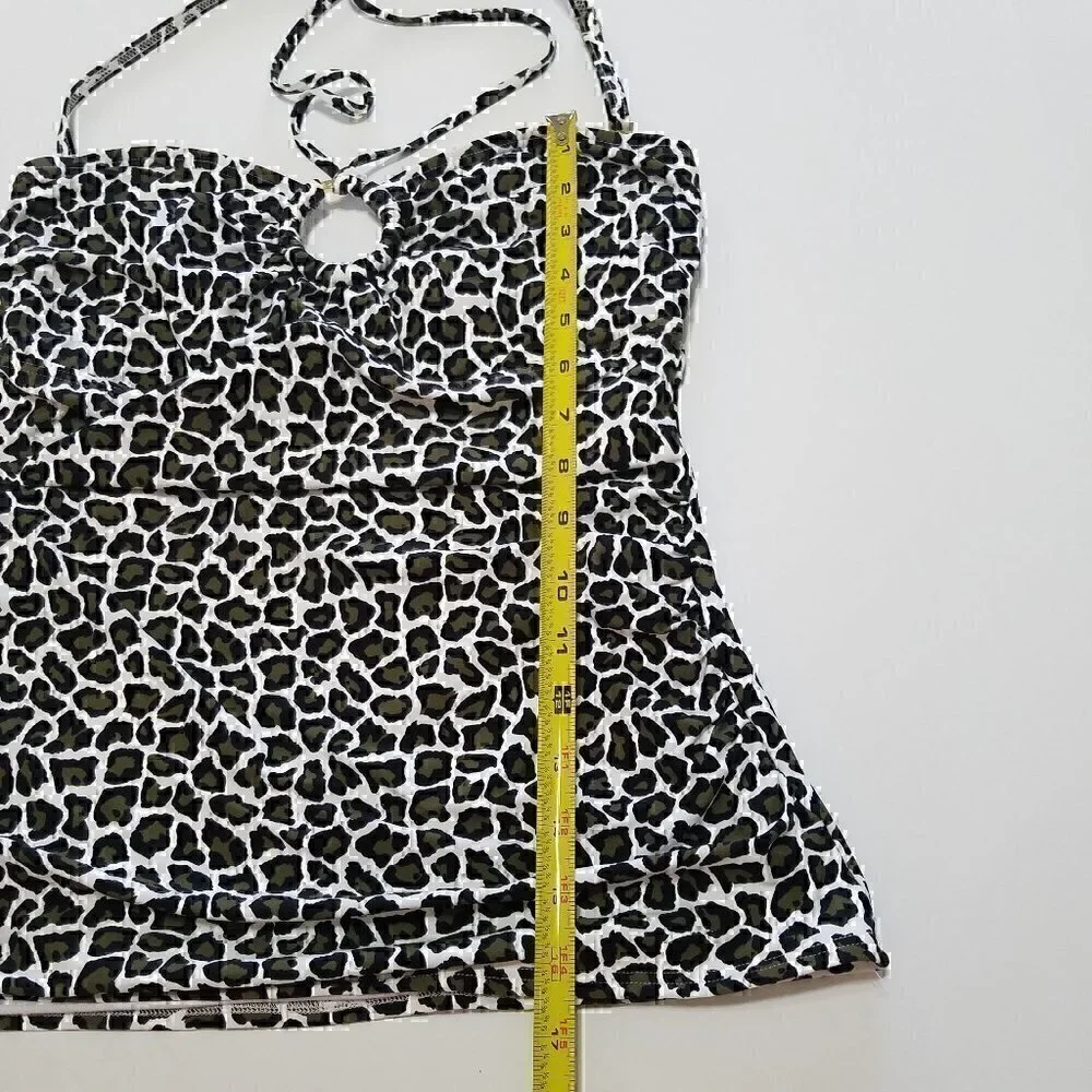 MICHAEL Michael Kors Swim Animal Print Tankini Size M